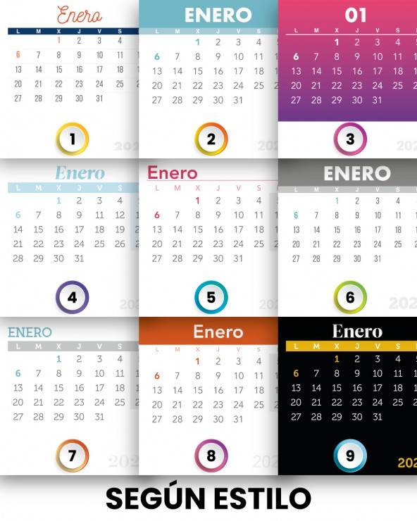 Calendarios de Pared Originales