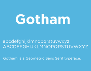 tipografía gotham