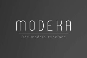 tipografía modeka