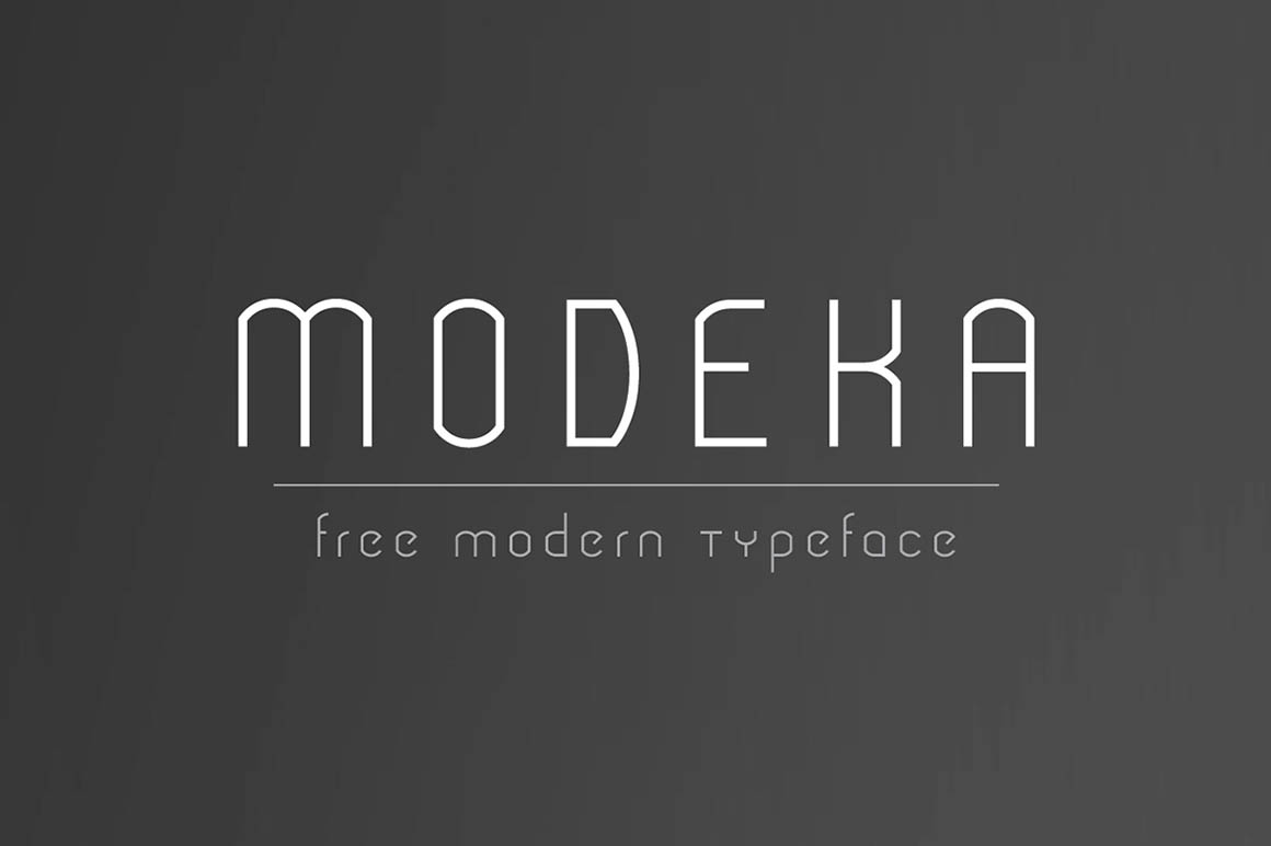 tipografía modeka